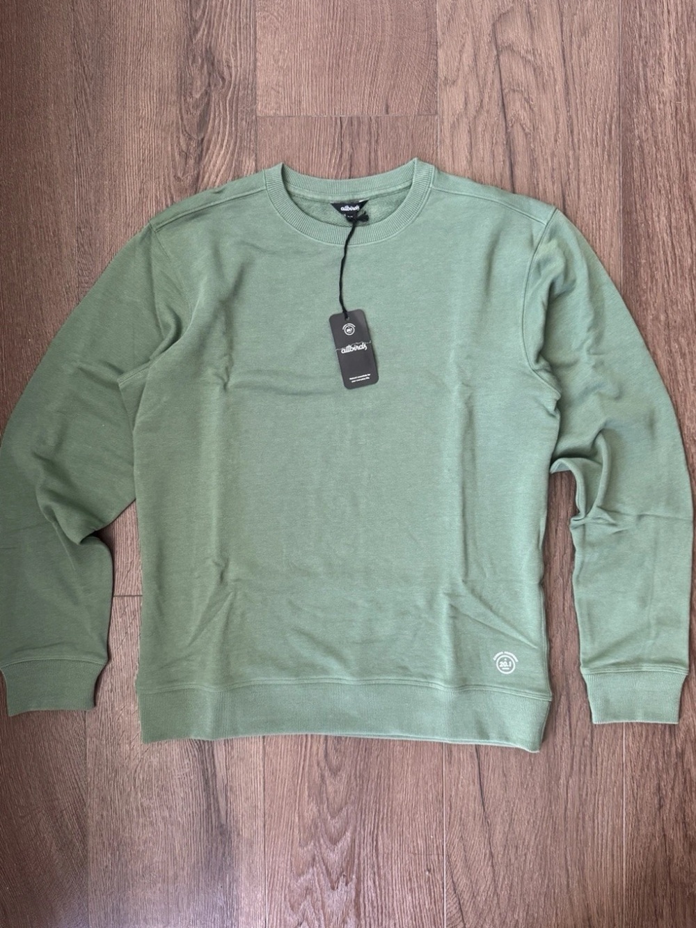 allbirds Olive Green Crewneck Sweater